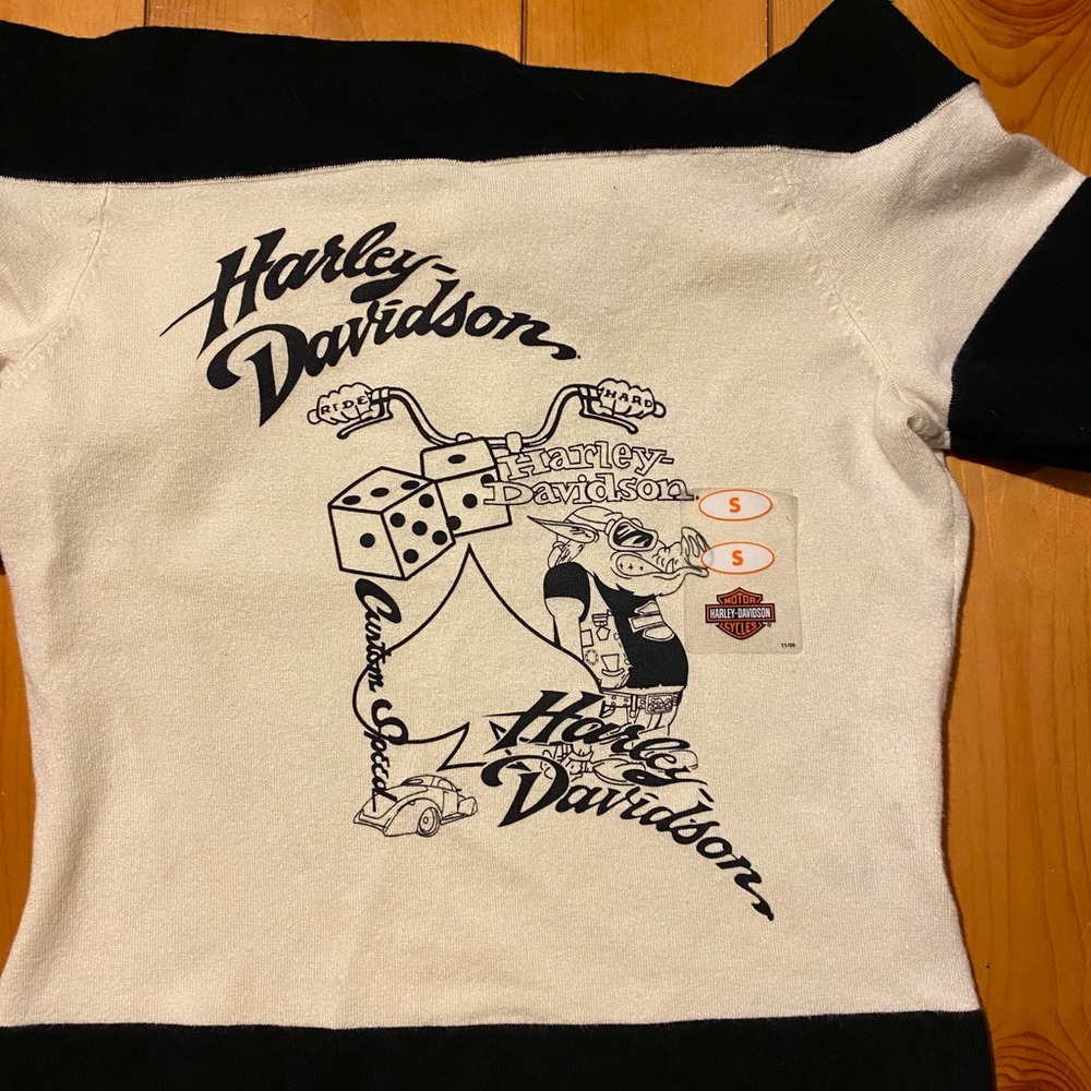 COPY - Harley Davidson women’s short sleeve sweater NWT